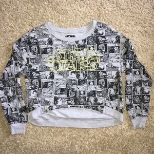 Cropped Star Wars Comic Long Sleeve Top